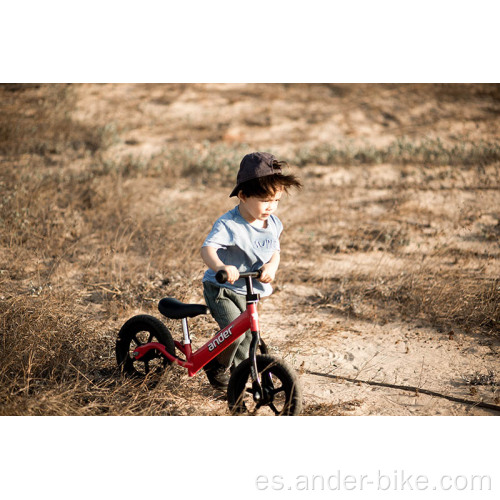paseo en bicicleta de empuje para bebés en bicicleta de equilibrio para niños de acero de juguete